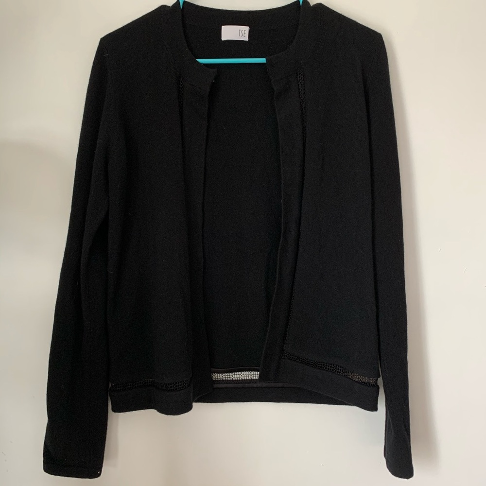 Tse Black Cashmere Cardigan